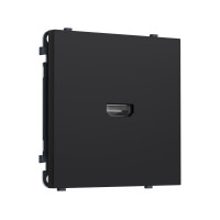 MS994030 Комплект механизма розетки HDMI 2.1 SIGMA Черный Мягкое касание 30V/900MS 4K-120HZ 8K-60Hz QUANT PRO (SP9940, PR223)