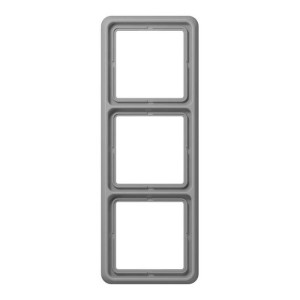 Рамка 3 поста Jung CD 500, серый, CD583GR