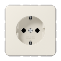 Розетка Jung CD 500, скрытый монтаж, с заземлением, слоновая кость, CD1520