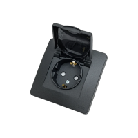 BLANCA СУ IP44 РОЗЕТКА с заземлением со шторками, с крышкой, 16А, 250В, АНТРАЦИТ BLNRS441116