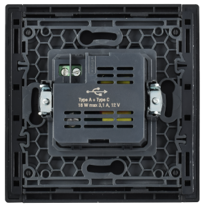 FORTE&PIANO Розетка USB A+C 18Вт FP351 серый IEK