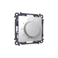 MA405710 Комплект механизма терморегулятора с датчиком для теплого пола с подсветкой 16A-250V ALFA Серебро глянец QUANT (AP4057, VM1381) AMBRELLA VOLT