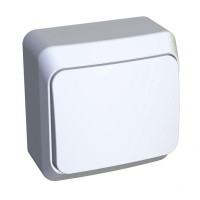 ЭТЮД О/У ВЫКЛЮЧАТЕЛЬ с самовозвратом 10 АХ, БЕЛЫЙ KA10-001B