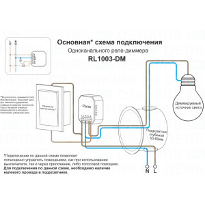 Wi-Fi реле Denkirs RL1003-DM/1