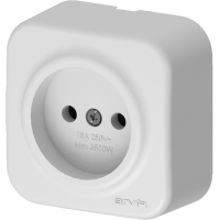 Arvia Electric, Aria, Розетка 1-а без земли, IP-20 (белый)