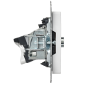 BRITE Розетка двойная TV+RJ45 кат.5E РТВ/РК12-БрАБ арктический белый IEK