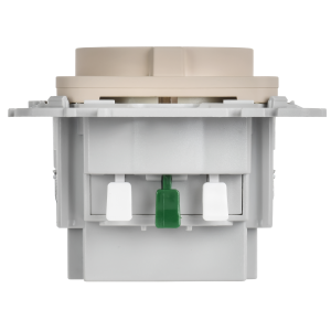 FLITE Розетка 1-местная с заземлением с защитными шторками 16А с USB A+A 3,1А безвинтовое крепление РСЮша11-1-ФлЛ льняной IEK