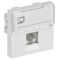 PRIMER РКИ-20-00-П-6 Розетка компьютерная RJ45 UTP кат.6 (2 модуля) белая IEK