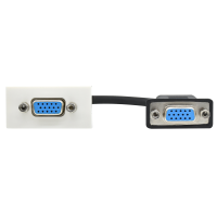PRIMER РКМ-10-20-П Розетка мультимедийная VGA M/M (1 модуль) белая IEK