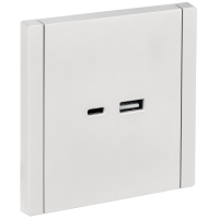 FORTE&PIANO Розетка USB A+C 3,1А FP250 белый IEK