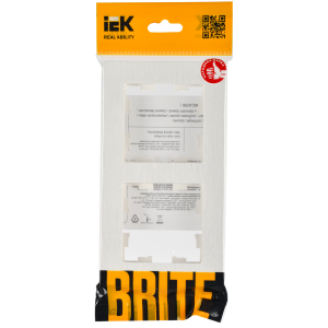 BRITE Рамка 2-местная РУ-2-Бр белый рифленый IEK