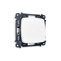 MO122015 Комплект механизма 1-кл выключателя с подсветкой 5600K OMEGA Белый матовый QUANT OP1220, VM101, G14W AMBRELLA VOLT