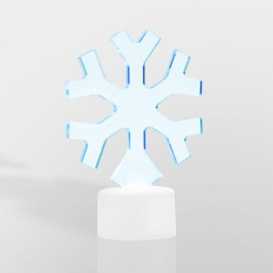 Фигура светодиодная Снежинка 1LED RGB 1Вт IP20 на подставке элементы питания 3хAG13(LR44) (в компл.) Neon-Night 501-055