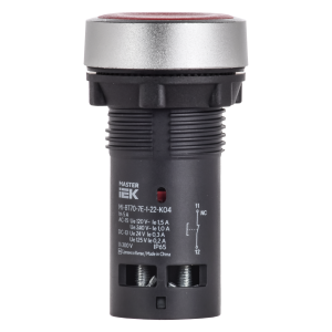 Кнопка IP65 моноблок возвратная 1NC красная MASTER IEK