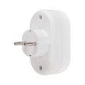 Разветвитель 2-м с заземл. 16А IP20 бел. Rexant 11-1075