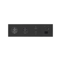 Simon 100 Черный матовый Кит 4 поста, фронт. Накладка на 2 розетки Schuko + 1 розетку TV+SAT + 1 розетку RJ45 + 1 розетку HDMI + 1 розетку USB