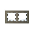 BRITE Рамка 2-местная IP44 РУ-2-БрШ-44 шампань IEK