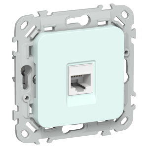FLITE Розетка компьютерная RJ45 категория 5Е UTP РК5е-1-0-ФлХЛ холодный лед IEK