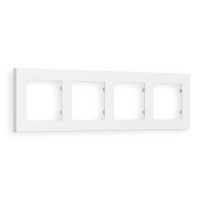 AF220124 Рамка ALFA Techno Белый матовый 4-ая AMBRELLA VOLT