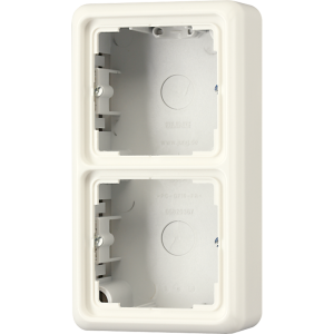 JUNG CD 500/CD plus Бежевая Коробка для накладного монтажа 2-ая с рамкой