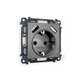 MA659010 Комплект механизма электрической розетки ALFA Антрацит серый 2USB AA 18W быстрая зарядка сз QUANT AP6590, VM155 AMBRELLA VOLT