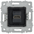 BRITE Розетка HDMI РHDMI-0-БрГН металл хром/никель IEK
