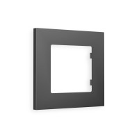 AF250801 Рамка ALFA Qubi Графит Мягкое касание 1-ая AMBRELLA VOLT