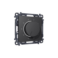 MA905710 Комплект механизма терморегулятора с датчиком для теплого пола с подсветкой 16A-250V ALFA Графит мягкое касание QUANT AP9057, VM1381 AMBRELLA VOLT