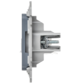 FLITE Розетка 2-местная компьютерная RJ45 категория 5Е UTP РК5е-2-0-ФлМ маренго IEK