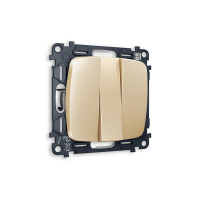 MO605010 Комплект механизма 3-кл выключателя OMEGA Шампань QUANT OP6050, VM133 AMBRELLA VOLT