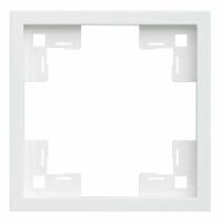 Одноместная рамка RIKETT Standart, белый сатин 35810 MW