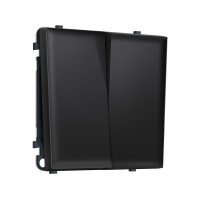 MS803050 Комплект механизма 2-кл выключателя с самовозвратом SIGMA Черный матовый QUANT PRO (SP8030, PR129)