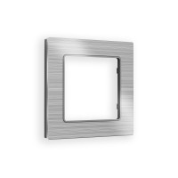 AF550101 Рамка ALFA Platos Серебро Металл шлифованный 1-ая AMBRELLA VOLT