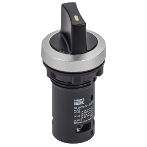 Переключатель IP65 3 позиции моноблок NO+NC чёрный MASTER IEK