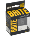BRITE Кнопка звонка с индикацией для отелей 10А ВС10-1-9-БрЖ жемчуг IEK