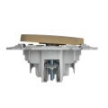 FLITE Выключатель 1-клавишный с индикацией 10А ВС11-1-1-ФлХ хаки IEK