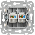 FLITE Розетка 2-местная компьютерная RJ45 категория 5Е UTP РК5е-2-0-ФлШм шамуа IEK
