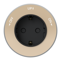 MULTITRACK Розетка 2К+З круглая 16 А/250 В ПЕСОЧНЫЙ MTK13001P