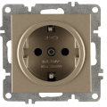 Arvia Electric, L/K Механизм, Розетка с заземлением, (титан)