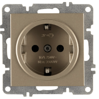 Arvia Electric, L/K Механизм, Розетка с заземлением, (титан)