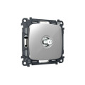 MO413050 Комплект механизма TV розетки SAT 5-2400MHz 3.5dB OMEGA Серебро глянец QUANT OP4130, VM215 AMBRELLA VOLT