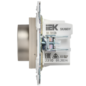 SKANDY Термостат электронный с индикацией SK-T01Sh шампань IEK