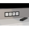 MA132510 Комплект механизма розетки компьютерной + TV оконечной RJ-45 с автоматической защитной шторкой ALFA Белый матовый QUANT (AP1325, VM195)  AMBRELLA VOLT