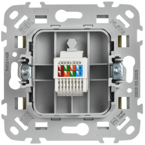 FLITE Розетка компьютерная RJ45 категория 5Е UTP РК5е-1-0-ФлО оливковый IEK