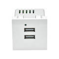 PRIMER РКЮ-23-40-П Розетка USB A+A 5В 4,2А (2 модуля) белая IEK