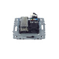 BRITE Розетка двойная TV+RJ45 кат.5E РТВ/РК12-БрГ графит IEK