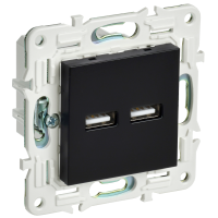 SKANDY Розетка USB A+A 3,1А SK-R15Bl черный IEK