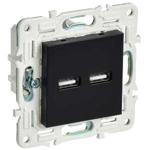 SKANDY Розетка USB A+A 3,1А SK-R15Bl черный IEK
