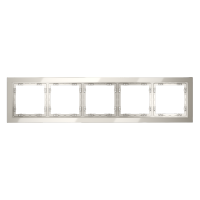 Рамка стеклянная VOLTUM S70 на 5 постов, (кашемир, стекло)