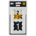 BRITE Рамка 2-местная РУ-2-2-Бр стекло белый RE IEK